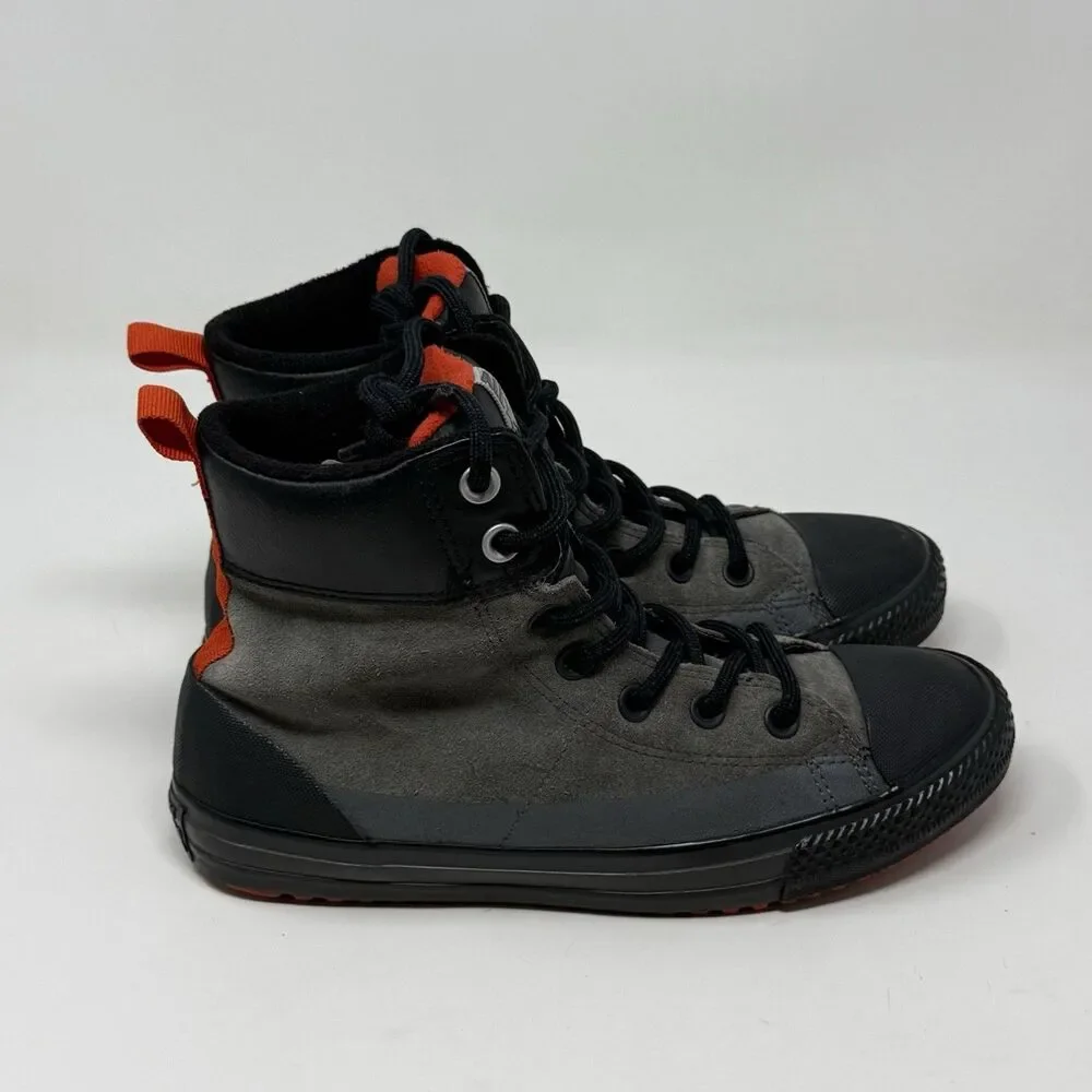 Converse Chuck Taylor All Star Asphalt Boots Sneakers Boys Girls 5 Gray Suede